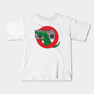 Boombox Alligator Ghettoblaster Crocodile Croc Kids T-Shirt